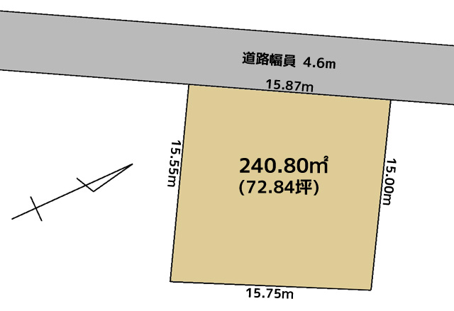 石瀬売地区画図